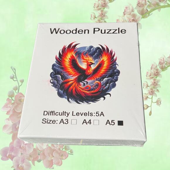 Wooden Phoenix Puzzle - Picture 1 of 7
